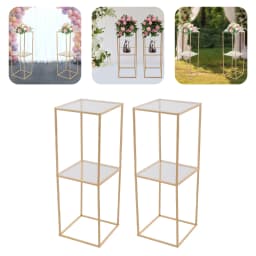 2pcs Metal Wedding Flower Stand for Centerpiece Birthday Party Decorations