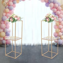 2pcs Metal Wedding Flower Stand for Centerpiece Birthday Party Decorations
