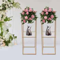 2pcs Metal Wedding Flower Stand for Centerpiece Birthday Party Decorations