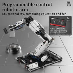 1029PCS RC Robotic Arm Building Blocks Set Remote Mechanical Arm Model Bricks Educational DIY Toys For Children Holiday Gifts
