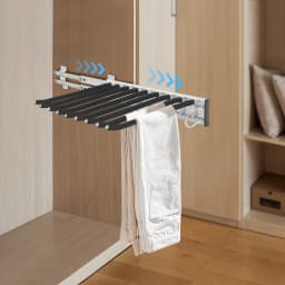 9 Arms Pull Out Trousers Rack Retractable Right Installation Closet Pants Scarves Telescopic Slide Rail Hanger