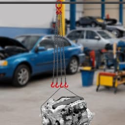 1.5m X 4 Root 8mm Chain Sling, 5T Lift Chain with Steel Grab Hook for Constructions