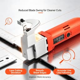 500W Cutting Hine Snips Electric Scissors Tin Nibbler Cutter 2000rpm Metal Battery Dual-insulated Hand-held Electric Tool