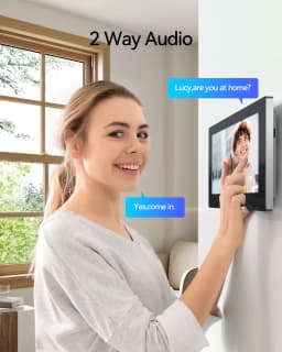 TMEZON WiFi Video Intercom System with Camera and 7 Inch1080P touch screen IP Wired Video Door Phone , Tuya,2 wire,Remote Unlock