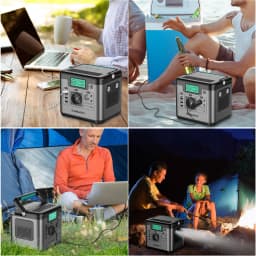 500W(Peak 1000W) Power Station Solar Generator Emergency Power Charger Power Bank Backup Battery for Outdoor Camping,Home Energy
