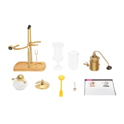 400ml Belgium Royal Family Balance Syphon Unique Gravity Vintage Coffee Maker Vacuum Brewing System Luxury Set Gold