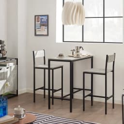 SoBuy OGT03 Bar Table Set 3-piece dining table Bistro table Balcony furniture Bistro furniture
