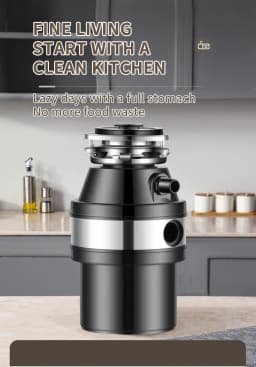 Kitchen Garbage Disposal 560W Stainless Steel Waste Disposer Food Crusher for Residue Processor Home Kitchen
