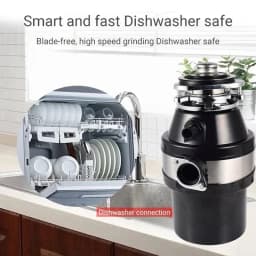 Kitchen Garbage Disposal 560W Stainless Steel Waste Disposer Food Crusher for Residue Processor Home Kitchen