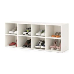 Shoe Bench with Seat, Wooden Shoe Rack, 230 kg Load Capacity, Bench with 8 Open Compartments, Shoe Cabinet, Shoe Organiser