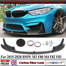 Front Lip Bumper FOR BMW F80 F82 F83 M3 M4 3 4 Series F30 F33 2015-2020 CARBON STYLE FRONT SPLITTER LIP SPOILER M PERFORMANCE