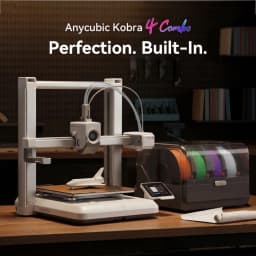 ANYCUBIC Kobra 4/Kobra 4 Combo 600mm/s Fast Printing 3D Printer Up to 8 Colors Filament APP Control 3D Printer