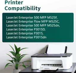 Jhaan 55A 55X Toner Compatible with HP 55A CE255A CE255X Toner Laserjet Enterprise P3015 P3015DN P3015D Pro 500 MFP M521DN