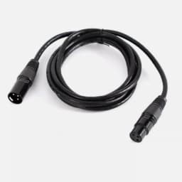 10Pcs 2M DMX XLR Cable Set 3 Pins Metal Connectors Multi-Layer Shielding Non-Waterproof For Stage Lighting & Events