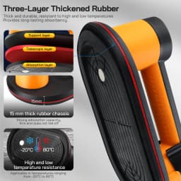 Electric Suction Lifter with LCD Display 27cm 300kg Battery Vacuum Suction Cup Heavy Duty Glass Tile Lifter for Rough Tiles