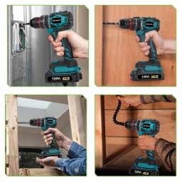 NEWBENY 25+3 Torque Brushless Electric Drill Cordless Multifunction Screwdriver Househeld DIY Power Tools For Makita Battery Pin