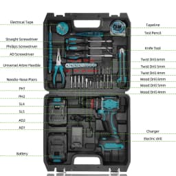 NEWBENY 25+3 Torque Brushless Electric Drill Cordless Multifunction Screwdriver Househeld DIY Power Tools For Makita Battery Pin