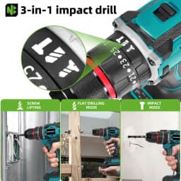 NEWBENY 25+3 Torque Brushless Electric Drill Cordless Multifunction Screwdriver Househeld DIY Power Tools For Makita Battery Pin