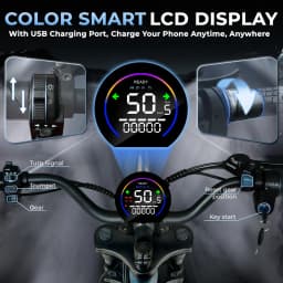[Ship Form EU] DEEPOWER S7 Electric Bike 20“ Fat Ebike Tire 48V35Ah Battery E Mountain Bike for Adult Men & Women Speed 25km/h