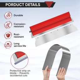 4pcs Drywall Smoothing Spatula Flexible Blade 25/40/60/80cm Spatula Finish Leveling Tools For Wall Tools And Skimming Blades