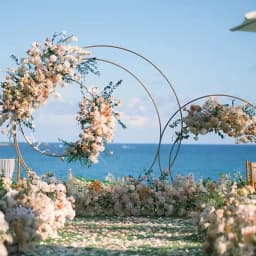 Metal Wedding Balloon Arch Stand Circular Wreath Balloon Party Decoration Backdrop Birthday Baby Shower Event Decor Arch Frame