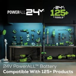 Greenworks 24V 12" Brushless Cordless Compact Chainsaw Great For Storm Clean-Up, Pruning, and Firewood / 125+ Compatible Tools