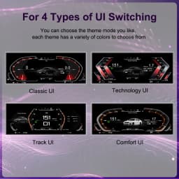 AUTOTOP 12.3" 1920*720 Linux Car LCD Dashboard For BMW 3 Series E90 E91 E92 2005-2012