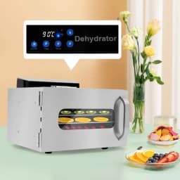 6-Layer Stainless Steel Fruit Dryer 6-Disc Food Dehydrator Snack Vegetable Dried Fruit Pulp Dryer Dehydrated Vegetables Maker