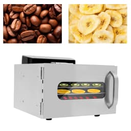 6-Layer Stainless Steel Fruit Dryer 6-Disc Food Dehydrator Snack Vegetable Dried Fruit Pulp Dryer Dehydrated Vegetables Maker
