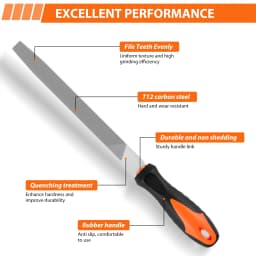 DayPlus 17pc Alloy Steel File Set Precision Round Half-Round Flat Square Triangular Hand File Steel Rasp Needle Woodworking File