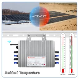 Max 2500W MPPT micro Inverters DC26-60V for Solar System High Quality Current-Limiting Grid on Converter IP67 with T40-AC Cable