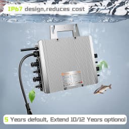 Max 2500W MPPT micro Inverters DC26-60V for Solar System High Quality Current-Limiting Grid on Converter IP67 with T40-AC Cable