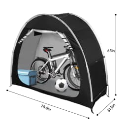 Bicycle Tent for 2 bikes Outdoor 210D Oxford Fabric Bicycle Cover Storage Waterproof Bicycle Cover for Camping Mini Bike Garag