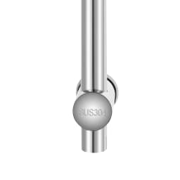 66cm Adjustabl Stainless Steel Shower Slide Bar with 360° Rotatable Shower Head Holder, Wall Mounted Shower Height Bracket