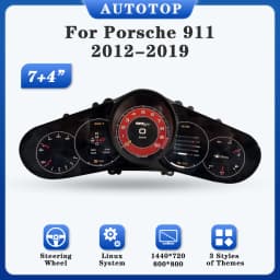 AUTOTOP 12.3" OEM FIT Digital Dashboard Gauge Cluster for Porsche 911 2012-2019 LCD Instrument Panel Speedometer Linux System