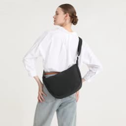 Miss Lulu 2-Piece Set-Large Capacity & Adjustable Shoulder belt-WOMEN'S Crescent Crossbody bag Casual