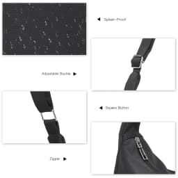 Miss Lulu 2-Piece Set-Large Capacity & Adjustable Shoulder belt-WOMEN'S Crescent Crossbody bag Casual