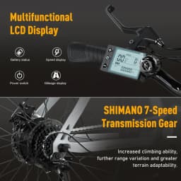 KOOLUX X15 Electric bike, electric MTT with removable Lithium battery 48V15.6Ah, city e-bike with 7 speeds, motor 500W