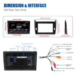 ESSGOO 9" IPS Touchscreen For VW Polo 6R 6C 2009-2017 Carplay Android auto Android 14 GPS NAVI WIFI BT FM USB Type-C Car Stereo