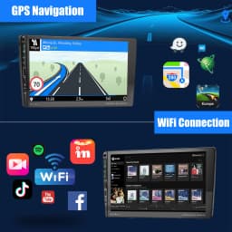 ESSGOO 9" IPS Touchscreen For VW Polo 6R 6C 2009-2017 Carplay Android auto Android 14 GPS NAVI WIFI BT FM USB Type-C Car Stereo
