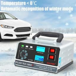 400W 40A Car Smart Battery Charger 12V/24V Automotive Battery Charger Trickle Smart Pulse Repair For Car Truck Boat Motorcycle