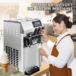 VEVOR Pre-cooling commercial ice cream maker A126 ice cream machine Soft Serve Machine portable big capacity ice cream machine