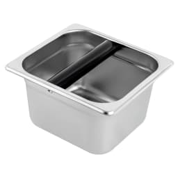 1500ml Coffee Knock Box with Detachable Stainless Steel Bin Noise-dampening Knocking Bar Espresso Coffee Grounds Container