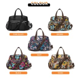KONO Floral Light WOMEN'S handbag waterproof Large Multi Functional shoulder bag for Work Shopping Travel
