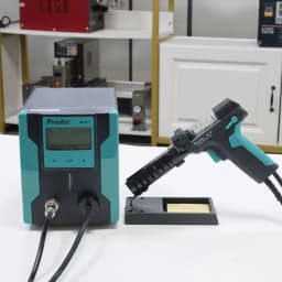 Pro'sKit SS-331H ESD LCD Digital Electric Desoldering Pump BGA Desoldering Suction Vacuum Solder Sucker Gun Auto Sleep 110v/220v