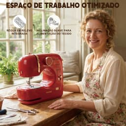 Mini Electric Sewing Machine Multifunctional Home 16 Stitches Double Needle Sewing Machine Spacious Workspace & Beginner-Friendly Design EU