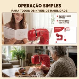 Mini Electric Sewing Machine Multifunctional Home 16 Stitches Double Needle Sewing Machine Spacious Workspace & Beginner-Friendly Design EU
