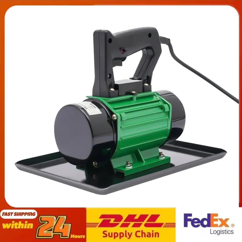 370W 220V Cement Smoother - 3500RPM Vibration Concrete Finisher - 100kg Force All-Copper Motor for Construction/Road/Home
