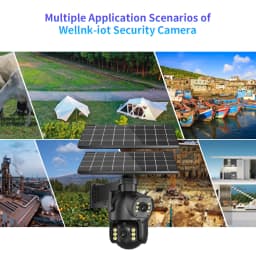 Neye P18 Solar Powered 4G SIM Card Camera 4K 8MP Dual Lens With 64GB Card Outdoor Camera PIR Human Body Sensing Solar Camera