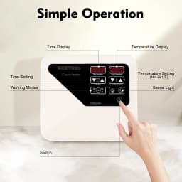 3-9kw 220-240v Digital Sauna Stove Controller Dry Steam Oven Controller with Light Temperature Dry Steam Room Knob Controller